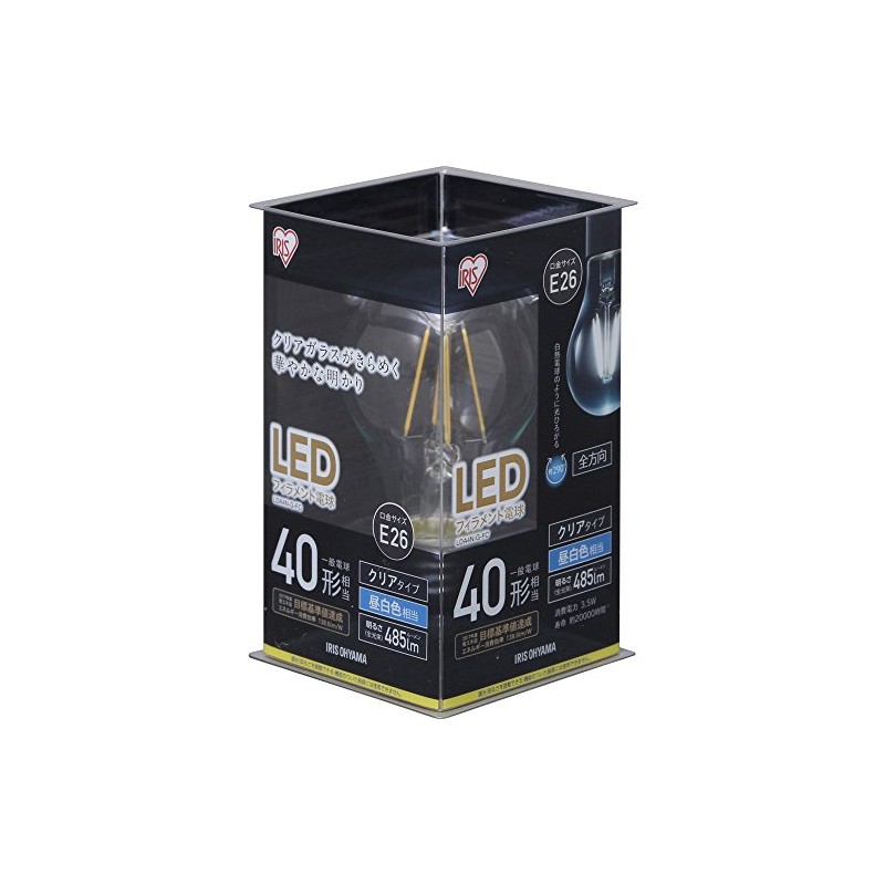 Iris Ohyama LED Lamp Filament, E26 Base