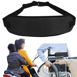 HiLiBoom Anti-slip Seat Belt, Wheelchair Belt, Fixed Belt, Protective Belt, Safety Belt, Fall Off, Posture, Retention, One-Touch Installation, Nursing Car Chair, Anti-slip, Elderly Care (Black)