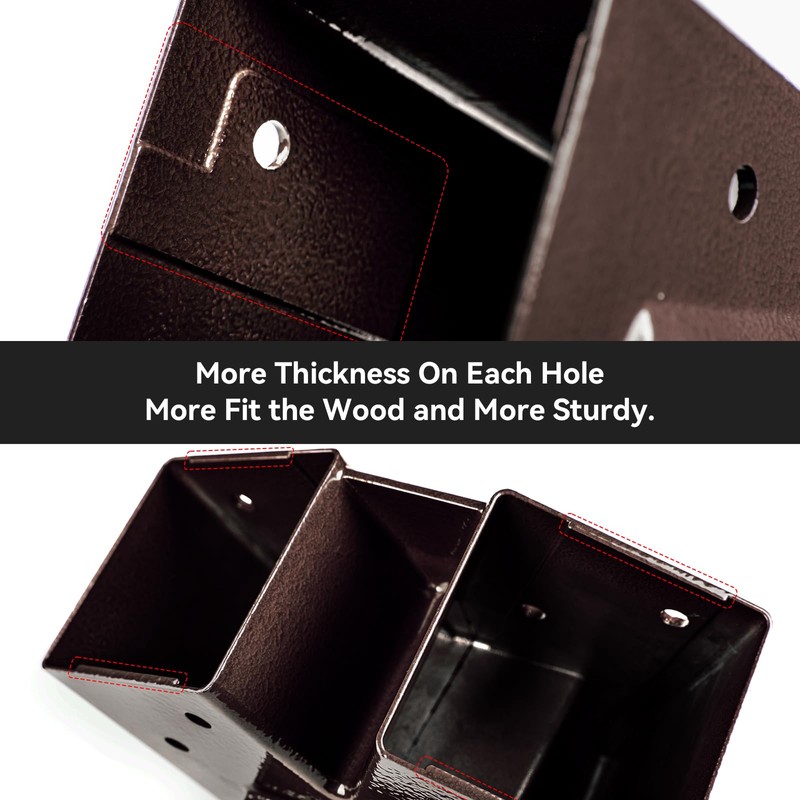 ABUSA Heavy Duty Swing Sets Brackets Including 2 Bronze A-Frame