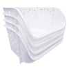 Skywin Plastic Stackable Storage Bins for Pantry White - 4-Pack