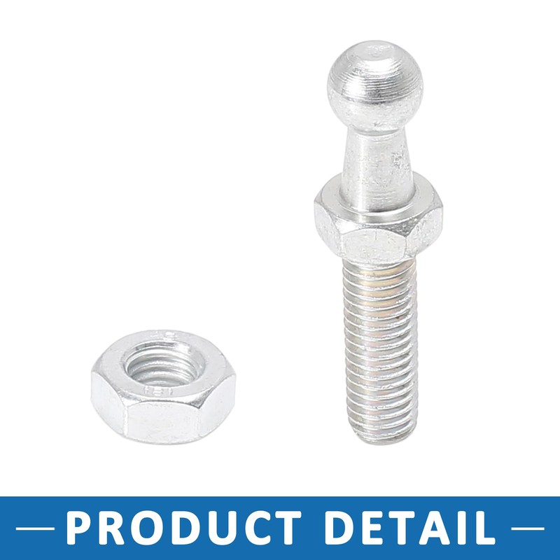 A ABSOPRO Gas Strut Ball Stud 10mm M8x25mm Silver Tone