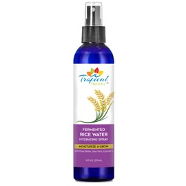 Rice Water Hair Growth Spray 8oz - Natural Hair Thickening Serum with Fermented Rice, Aloe Vera For Maximum Moisture - Best for Damaged, Dry, Curly, Locs or Frizzy Hair