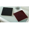 Felt Coasters, Set of 4, Square, Bordeaux Red