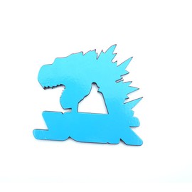 2Pc Godzilla Badges Raging 7.3 Emblem 3D Fender Angry Agressive Sticker Nameplate Replacement for Universal Car Body Motorcycle SUV Door Window Decoration (Red Black)