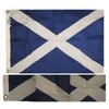JumpingLight 2x3 Embroidered Scotland Cross 210D Sewn Nylon Flag 2x3