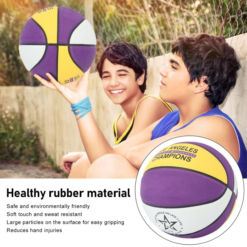 Basketball Wear Resistant Durable Safe Sweatproof Soft Rubber Sports Basketball