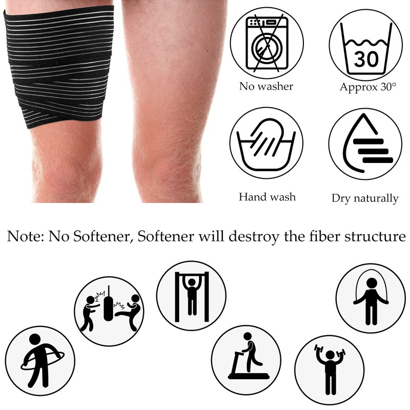 Syhood Compression Bandage Wraps for Leg, Elastic Calf Compression Sleeve