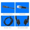 Call Center Headset, Head-Mounted Telephone Headphone RJ9 with Noise Cancelling