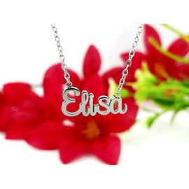 Damen-Halskette mit Namen, Edelstahl, mit Original-Geschenkbox, personalisierter Schmuck für Freunde, Brautpaar Only Faith, standard, Edelstahl, Nicht zutreffend.
