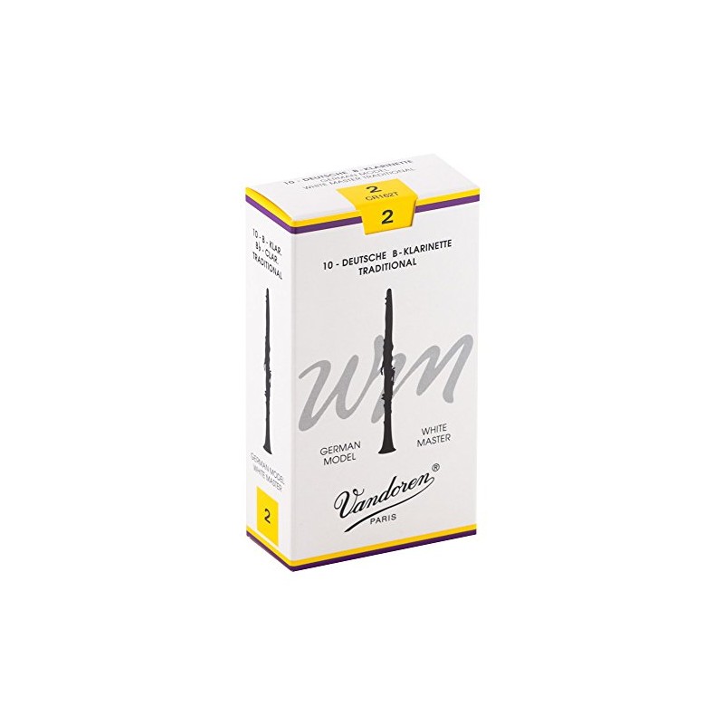 VANDOREN ANCHE CLARINETTE 10 ANCHES WHITE MAST TRAD 2 Clarinets