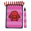 Handy Dandy Notebook Magenta Pink Handcrafted Handy Dandy Notebook