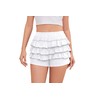 H HIAMIGOS Bloomers for Women Cute Cotton White Ruffle Shorts