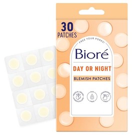 Biore Parche hidrocoloide de espinillas para el acné para cubrir manchas y manchas, calcomanías para la cara y la piel (30 unidades)
