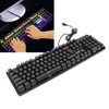 Mechanical Gaming Keyboard Wired RGB Backlit 104 Keys ABS Blue