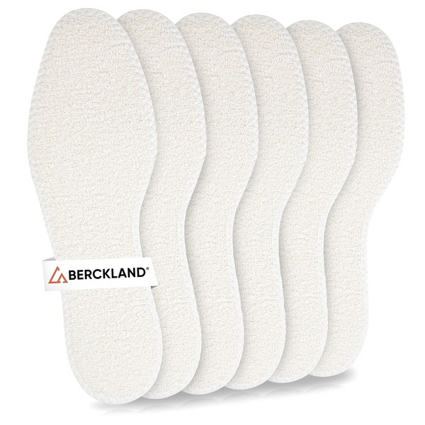 Berckland Barefoot Soles, Pack of 3, Insoles for Summer Shoes,
