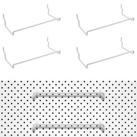 4 Pack Pegboard Ribbon Holder, Pegboard Hooks, Pegboard Ribbon Storage Rack, Pegboard Organization Accessory Hook for Tape, Ribbon, Spool Organizer, PegBoard Accessories, Fit Any Standard Pegboard