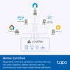 TP-Link Tapo Smart Plug P210M, Wi-Fi in-Wall Outlet, Matter Compatible,