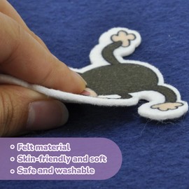 CHEFAN Felt Flannel Board Stories for Toddler,5 Little Speckled Frogs,Number Game,Recognize Animals,Practical Ability