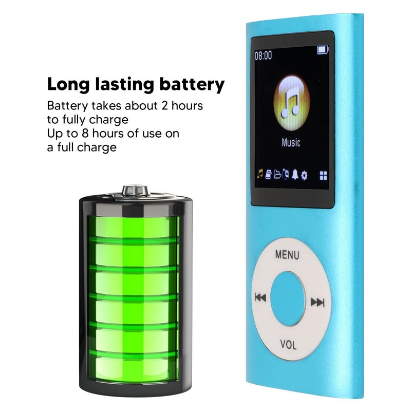 MP3 Player, 64GB Portable MP3 Player for Students, 1.8 Inch