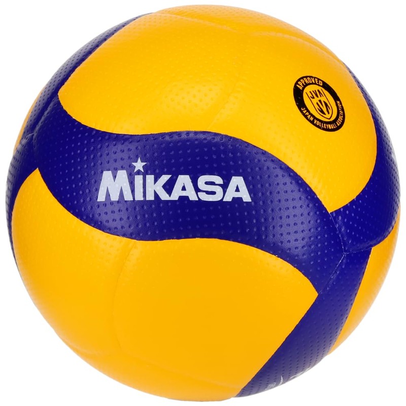 MIKASA Pallone Volley Gara V200W, Unisex Adulto, Blu/Giallo, 5