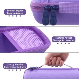 Aenllosi for JBL Flip 7/Flip 6/Flip 5 Portable Bluetooth Speaker Hard Travel Protective Storage Case,Case Only (Purple)