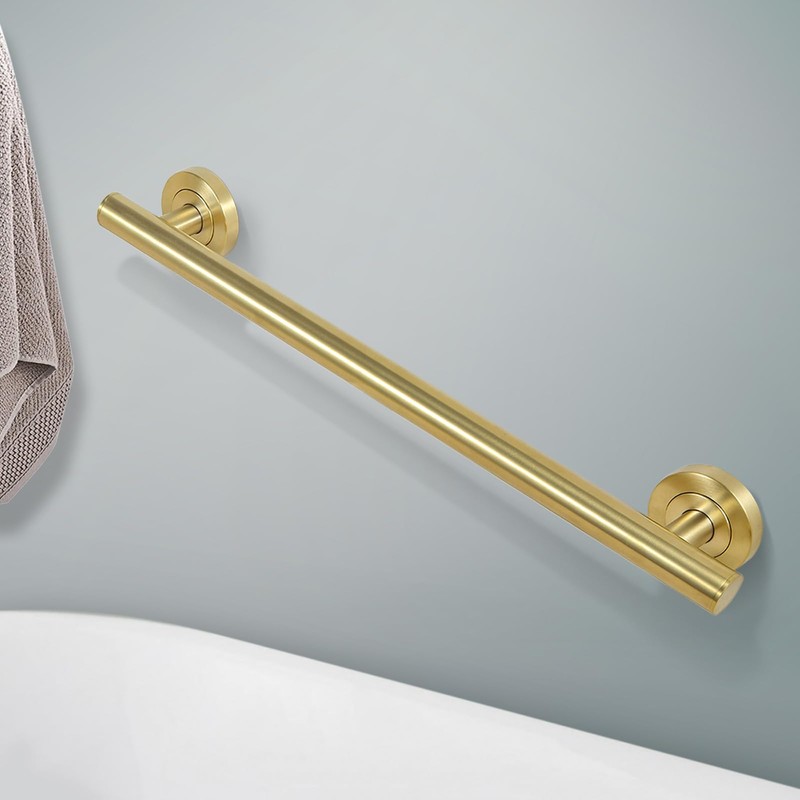 Lava Odoro Shower Grab Bar, Modern Stainless Steel Handicap Grab