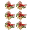 50Pcs Mini Bowknot Bells Durable Metal Happy Vibes Widely Used
