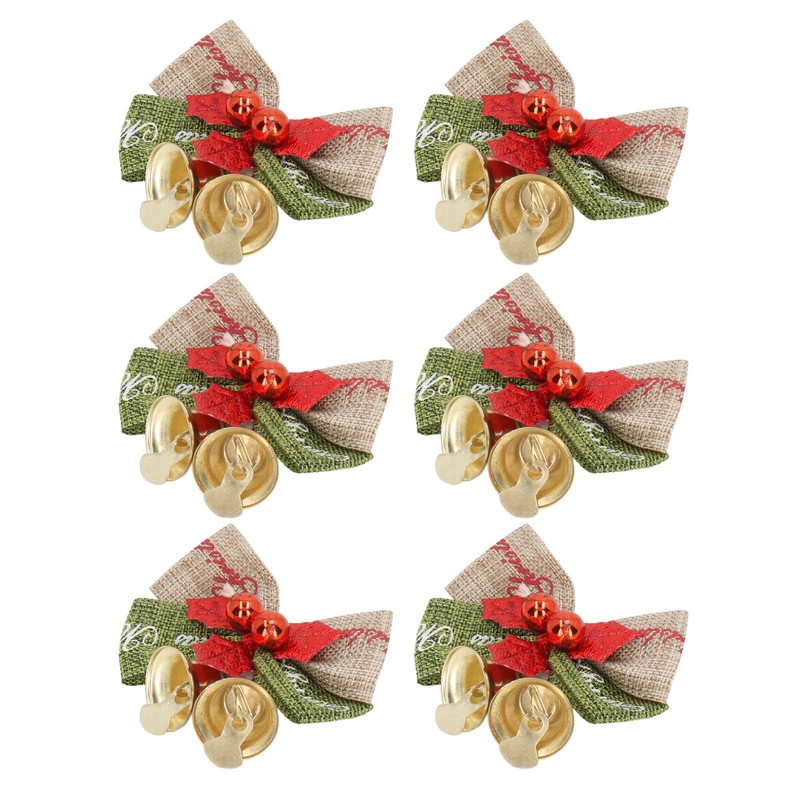 50Pcs Mini Bowknot Bells Durable Metal Happy Vibes Widely Used