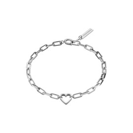 Liebeskind Berlin Women's Bracelet, Stainless Steel, 20 cm, Stainless Steel, silver
