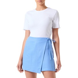 JJXX Women's Jxmary Linen Hw PNT Skort, blue