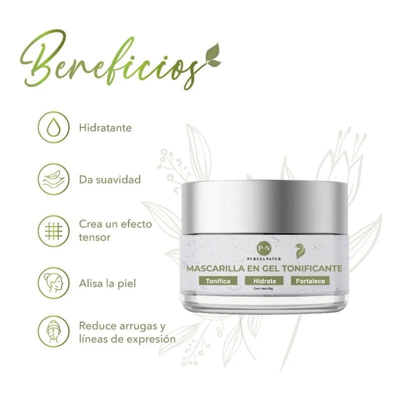 Mascarilla En Gel Hidratante Tonificante Colganeo Y Elastina