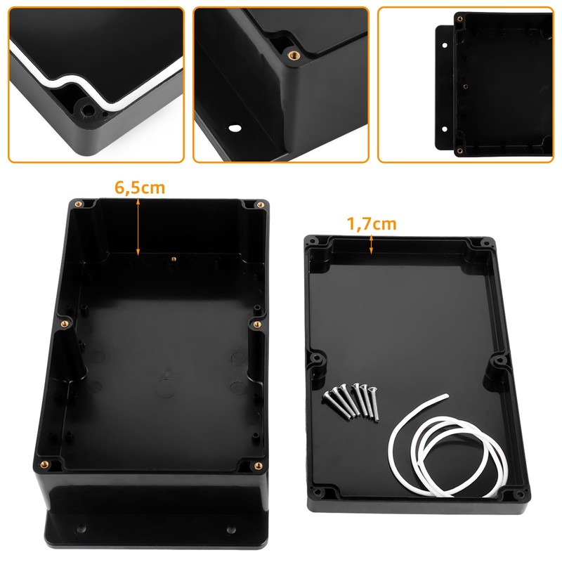 YAYODS Junction Box Black - 23 x 15 x 8.5