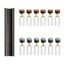Sinsilvie 12 PCS Screw on Pool Cue Tips Replacement Kit 10mm/12mm/13mm Pool Stick Tips Replacement kit,Cue Stick Tips with Sander,Hard&Soft(XJ10mm66)