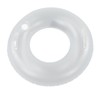 LED Inflatable Swim Ring with 2 Handles Transparent Swimming Floating