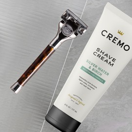 Cremo Cremo Silver Water & Birch Shave Cream, Astonishingly Superior Ultra-Slick Shaving Cream for Men, Fights Nicks, Cuts and Razor Burn, 6 Fl Oz