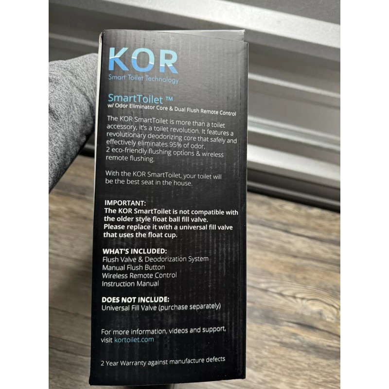 KOR Smart Toilet Combo Dx 100 Automatic Toilet Flusher New