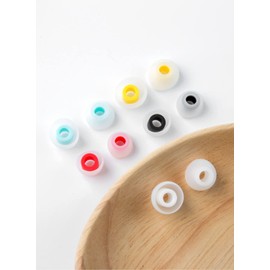 5 Pairs KBEAR 07 Ear Tips, KINBOOFI Silicone Eartips Earbuds for KZ ZST ZS10 PRO AS10 ZSN ZSN ZSN PRO X ZSN PRO ZAR ZS10 PRO X Wired Headphone (45283WHITE,M/M/M)