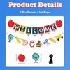 Quixorblex Welcome Back to School Banner Set Classroom Decor First