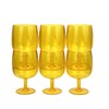 Yalin Set of 6 Unbreakable 12 oz Acrylic Plastic Wine