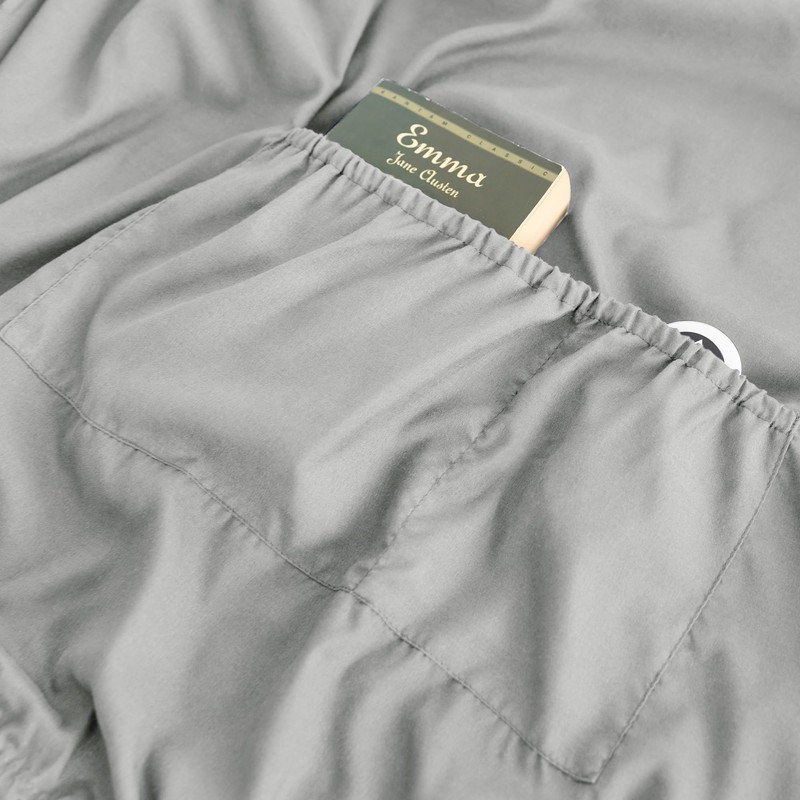 Twin Fitted Sheet Only with Side Storage Pocket - Premium
