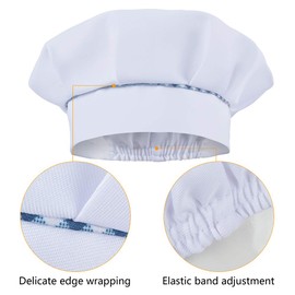 Sunland Kids Apron And Hat Set Children Chef Apron For Cooking Baking Painting White