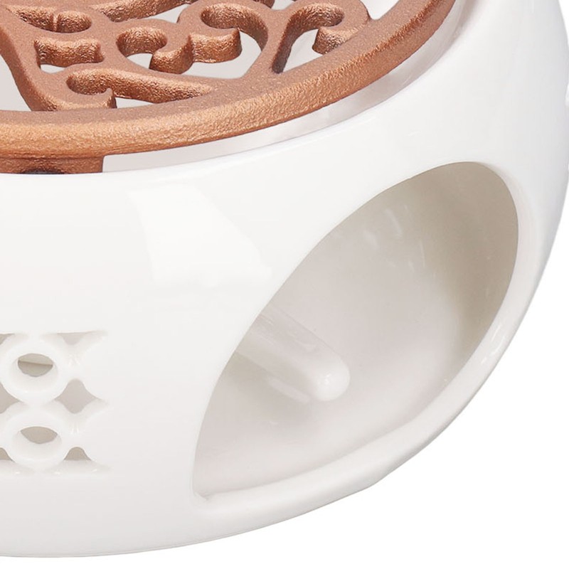 Ceramic Teapot Warmer Hollowed Pad Concave Bottom Practical Multifunction Teapot
