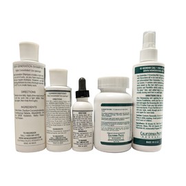 5-Piece Set New Generation Original Shampoo, Cleanser/Conditioner, Overnight Formula, Grooming Mist, Dietary Supplements - Helps to Control Hair Loss and Thinning Hair