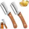 2Pcs Premium Vegetable Peeler with Wooden Handle and Bottle Opener,Multi-Functional