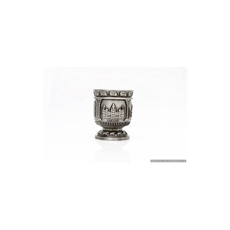 Skywalk Souvenir Taj Mahal India Shot Glass, Metal Cup ()