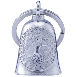 Motorcycle Viking Bell - Motorcycle Angel Bell for Men and Women, Motorcycle Accessories (Silver)