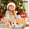 YIIQUWEN 17" Corgi Plush, Soft Stuffed Animal Dog Pillow Toy,