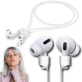 Correa magnética ultra fuerte para Airpod Pro, cordón deportivo antipérdida, compatible con Airpods de 3ª generación Pro 3 2 1 (blanco)