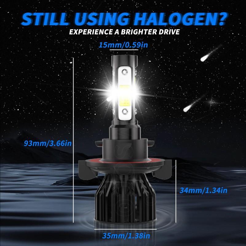 AUIMSOCO H13 9008 LED Headlight Bulbs KIT High Low Beam