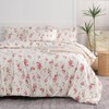 TISPLR Floral Comforter Set King Soft Bedding Comforter Set 3